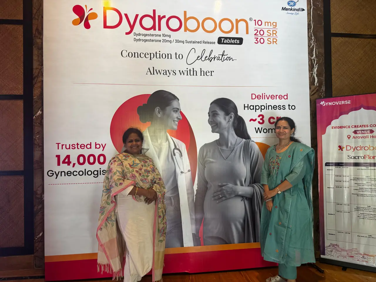 Dr. Sudha at Gynoverse medical conference event